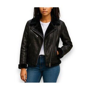 FABULOUS FURS Donna Salyers Moto Biker Jacket
